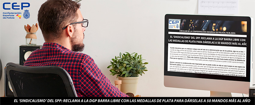 EL SINDICALISMO DEL SPP: RECLAMA A LA DGP BARRA LIBRE CON LAS MEDALLAS DE PLATA PARA DRSELAS A 50 MANDOS MS AL AO