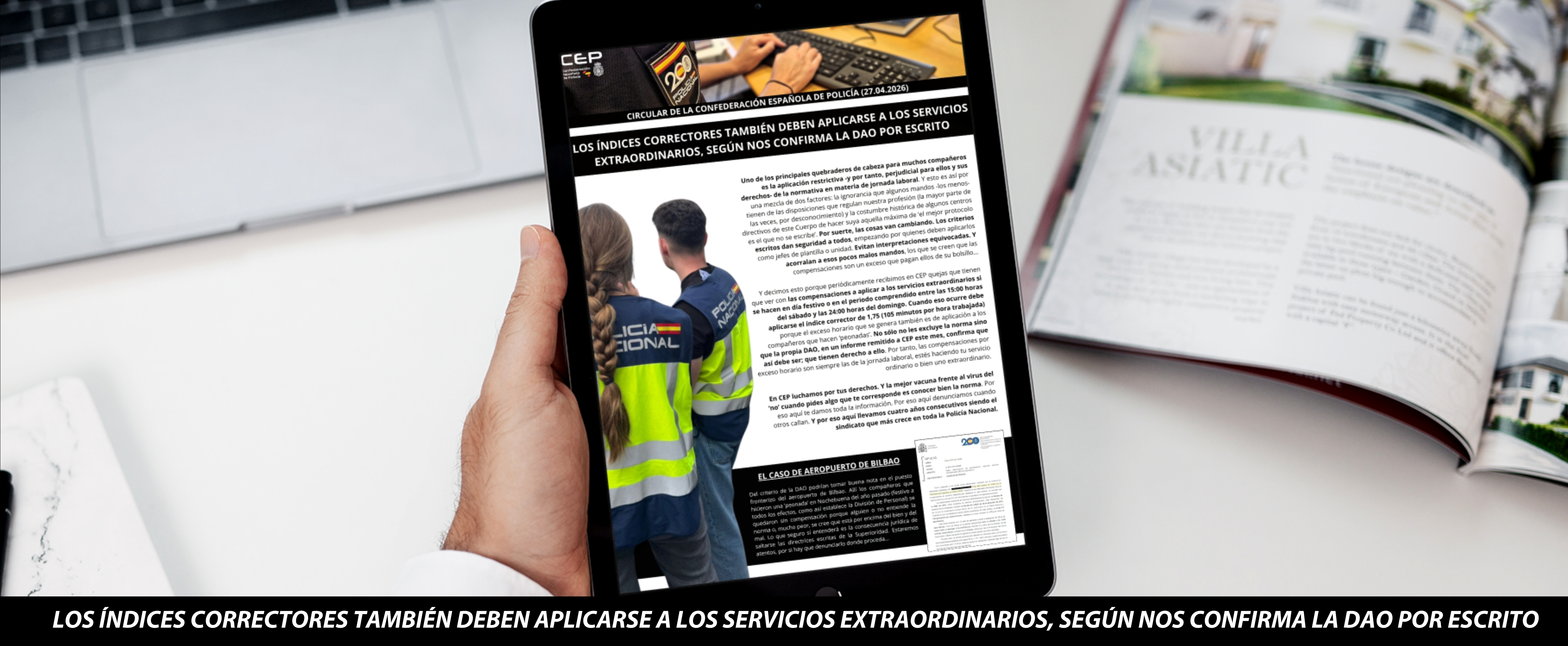 LOS �NDICES CORRECTORES TAMBI�N DEBEN APLICARSE A LOS SERVICIOS EXTRAORDINARIOS, SEG�N NOS CONFIRMA LA DAO POR ESCRITO